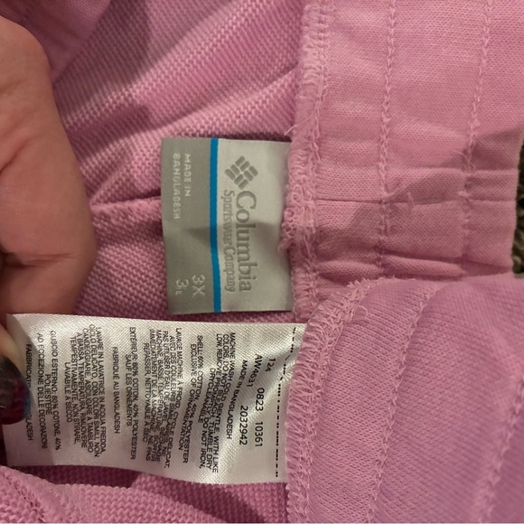 Columbia NEW Trek™ French Terry Short Pink 3XL Plus Casual Soft Lounge Shorts - Picture 6 of 6
